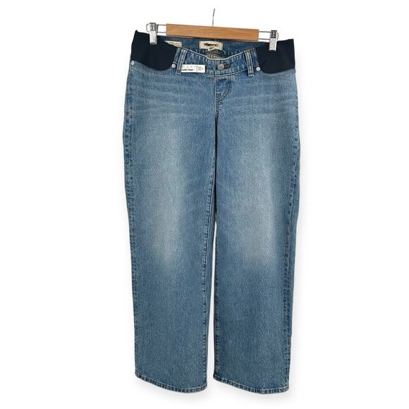Madewell The Maternity Side-Panel Perfect Vintage Wide-Leg Jean Size 26 - Picture 1 of 8